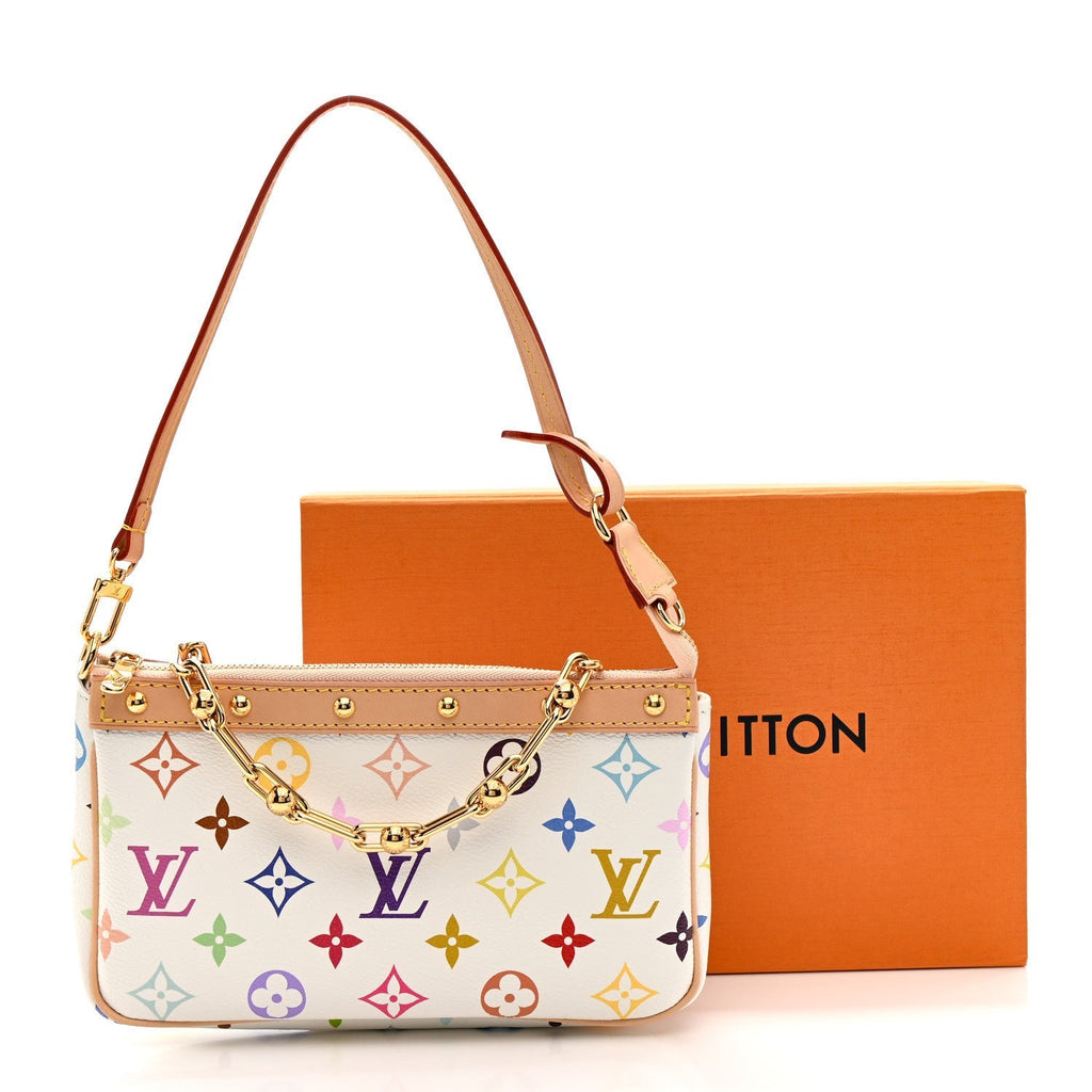 LV X TM Monogram Multicolor Pochette Accessories White