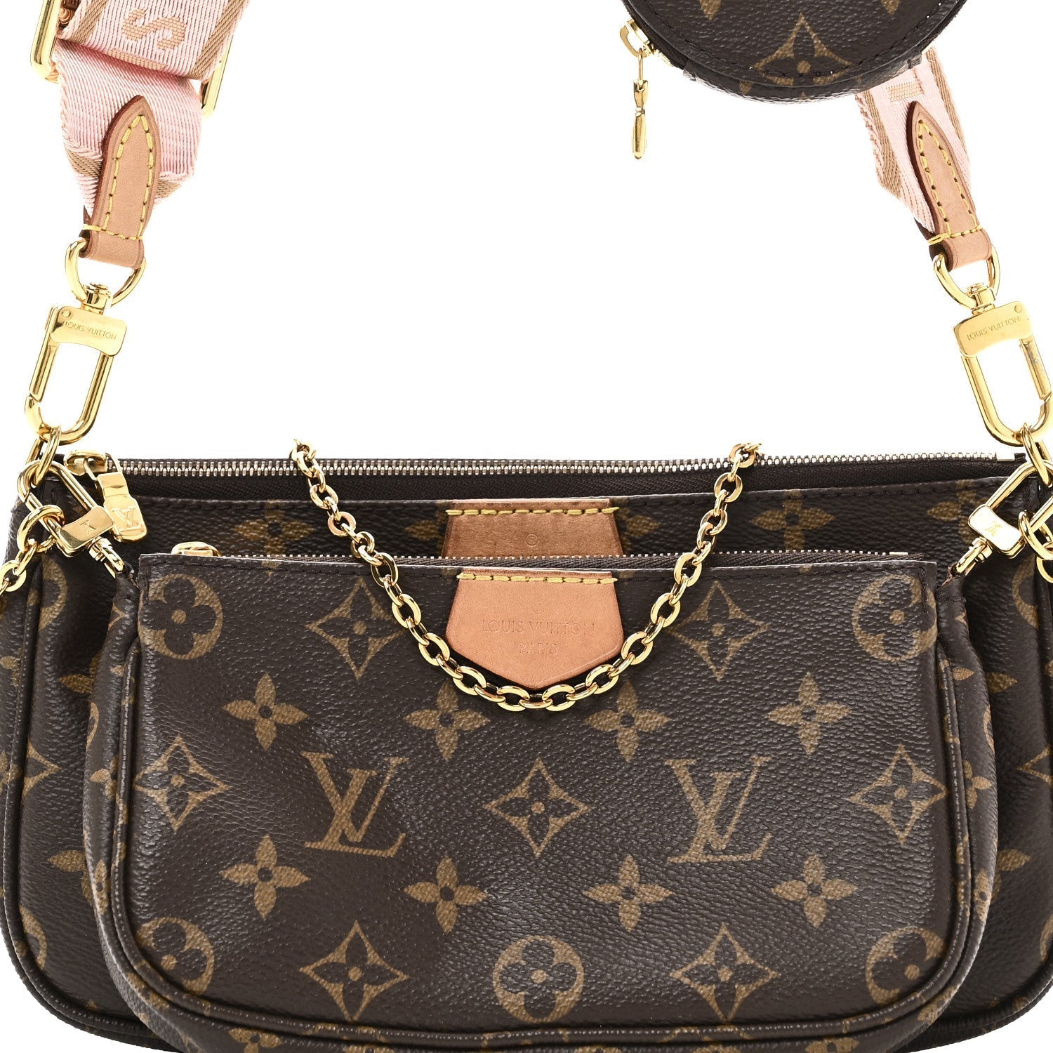 Monogram Multi Pochette Accessories Rose Clair