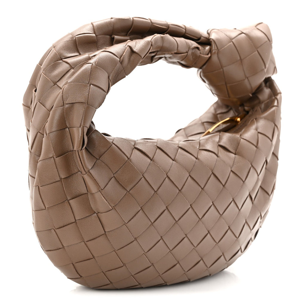 Nappa Intrecciato Mini Jodie Dark Taupe