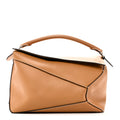 Calfskin Large Puzzle Bag Warm Desert