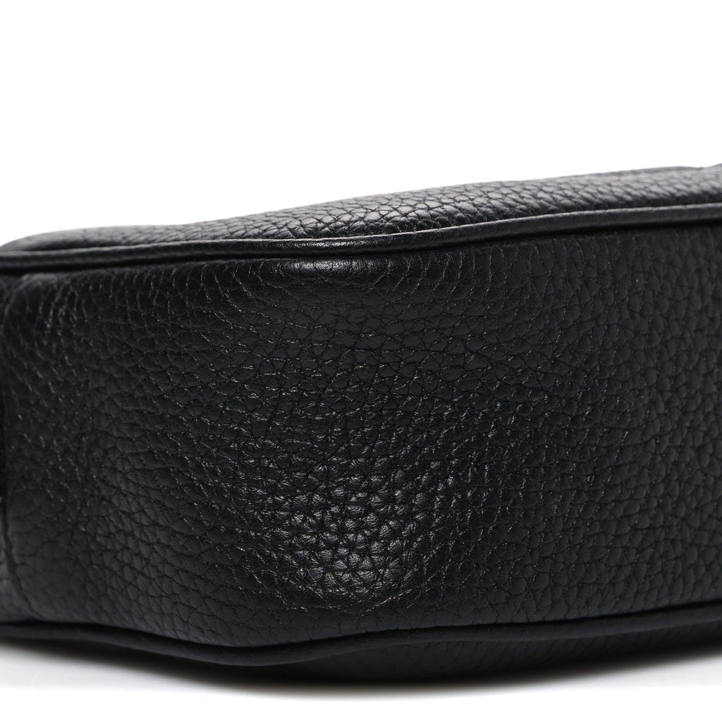 Pebbled Calfskin Mini Soho Disco Bag Black