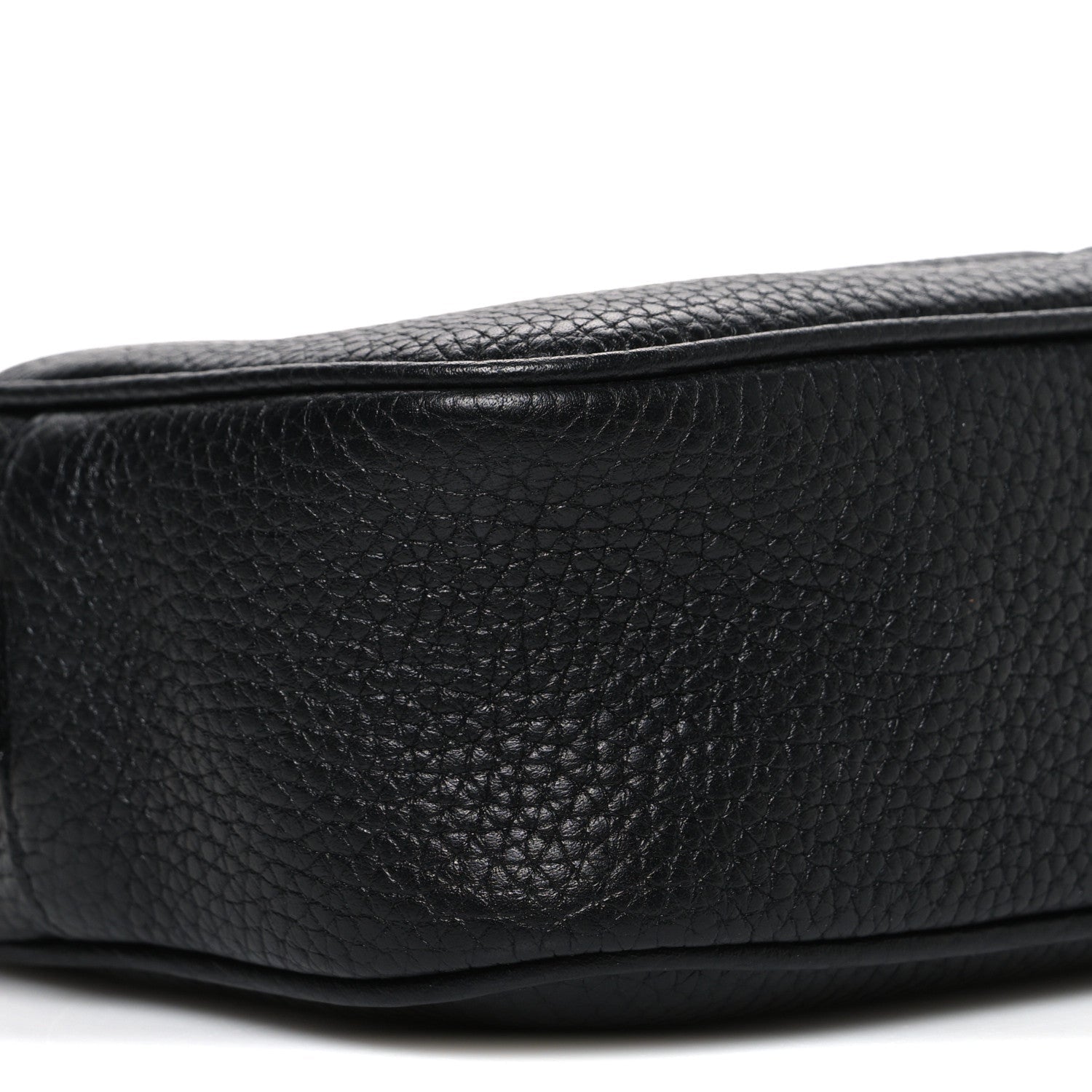 Pebbled Calfskin Mini Soho Disco Bag Black