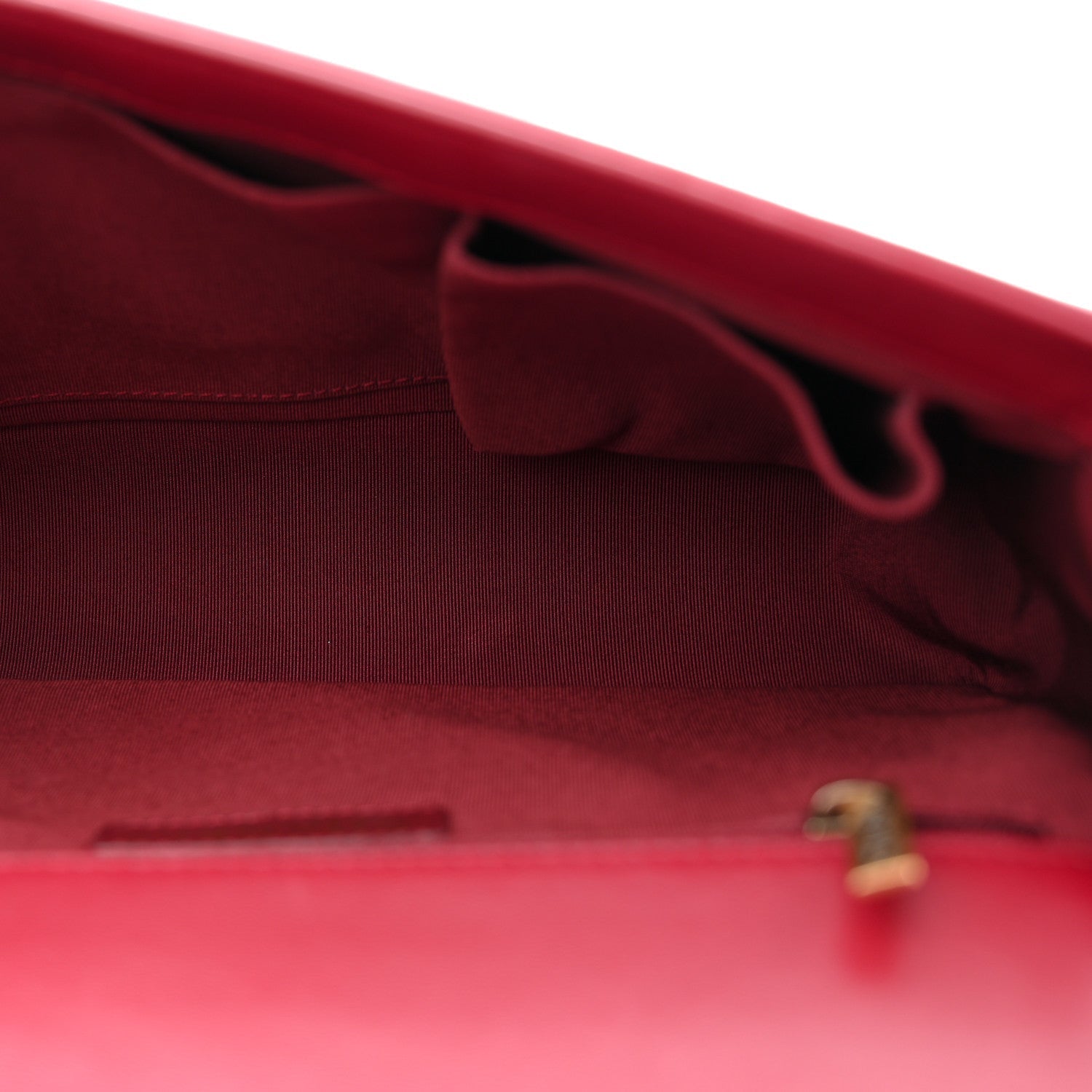 Lambskin Quilted New Medium Boy Flap Dark Red