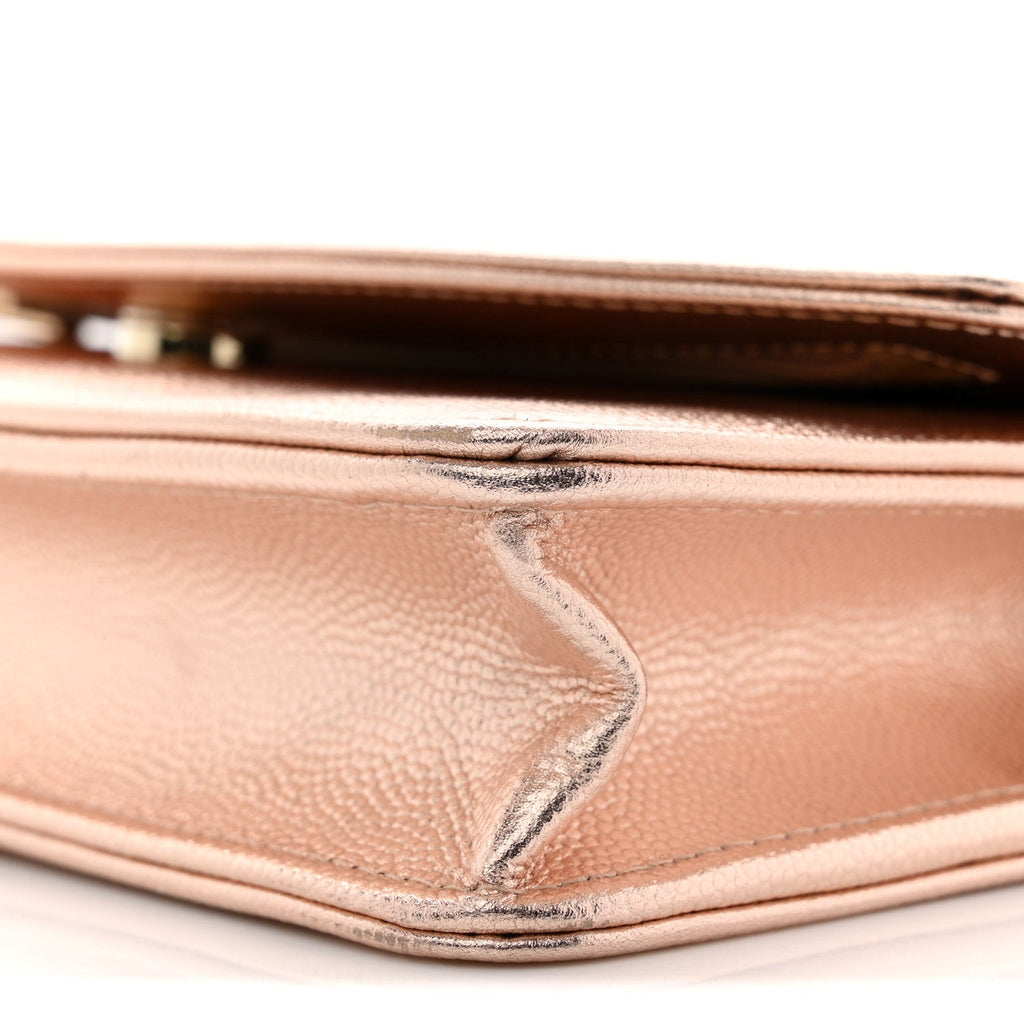 Metallic Caviar Timeless CC Wallet On Chain WOC Copper