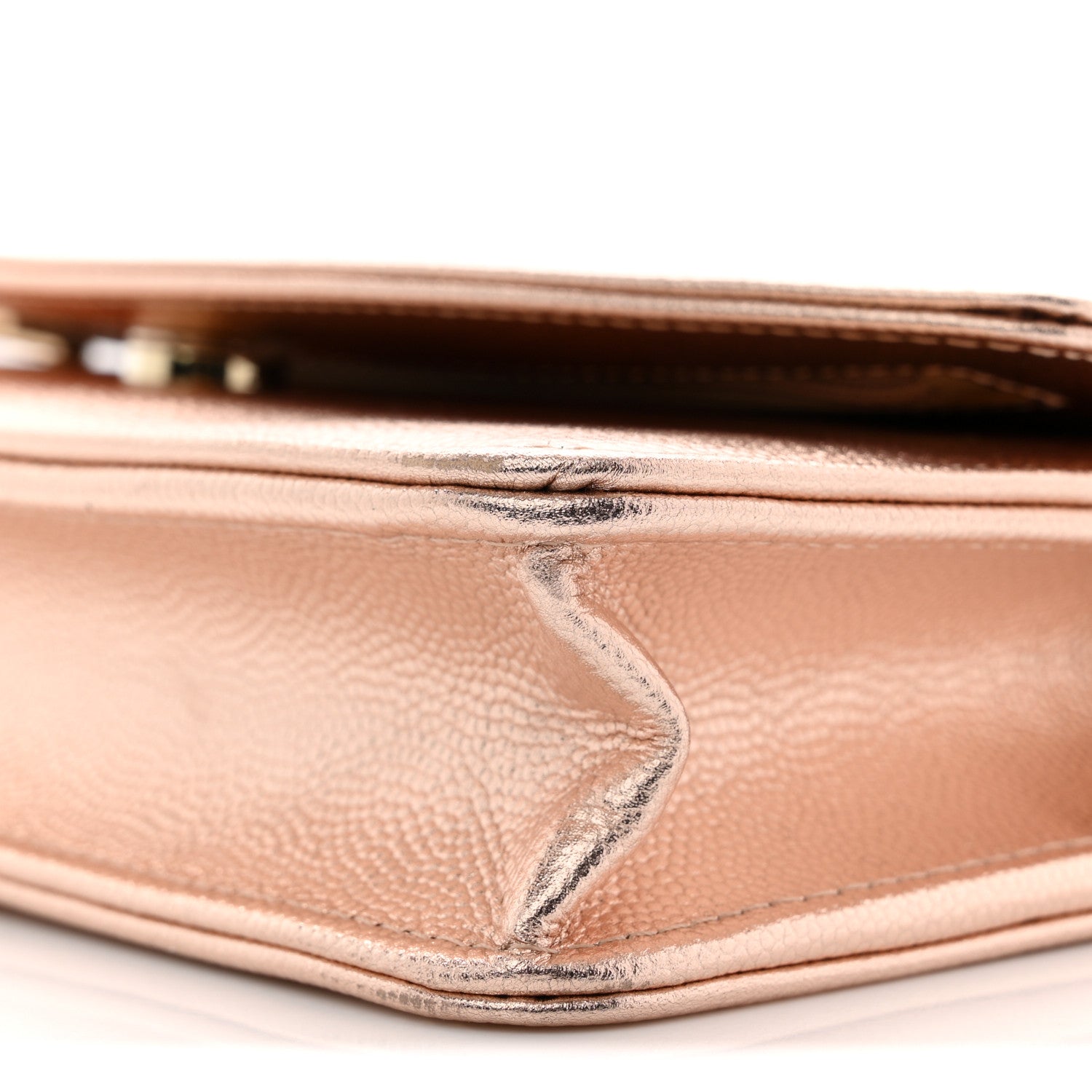 Metallic Caviar Timeless CC Wallet On Chain WOC Copper