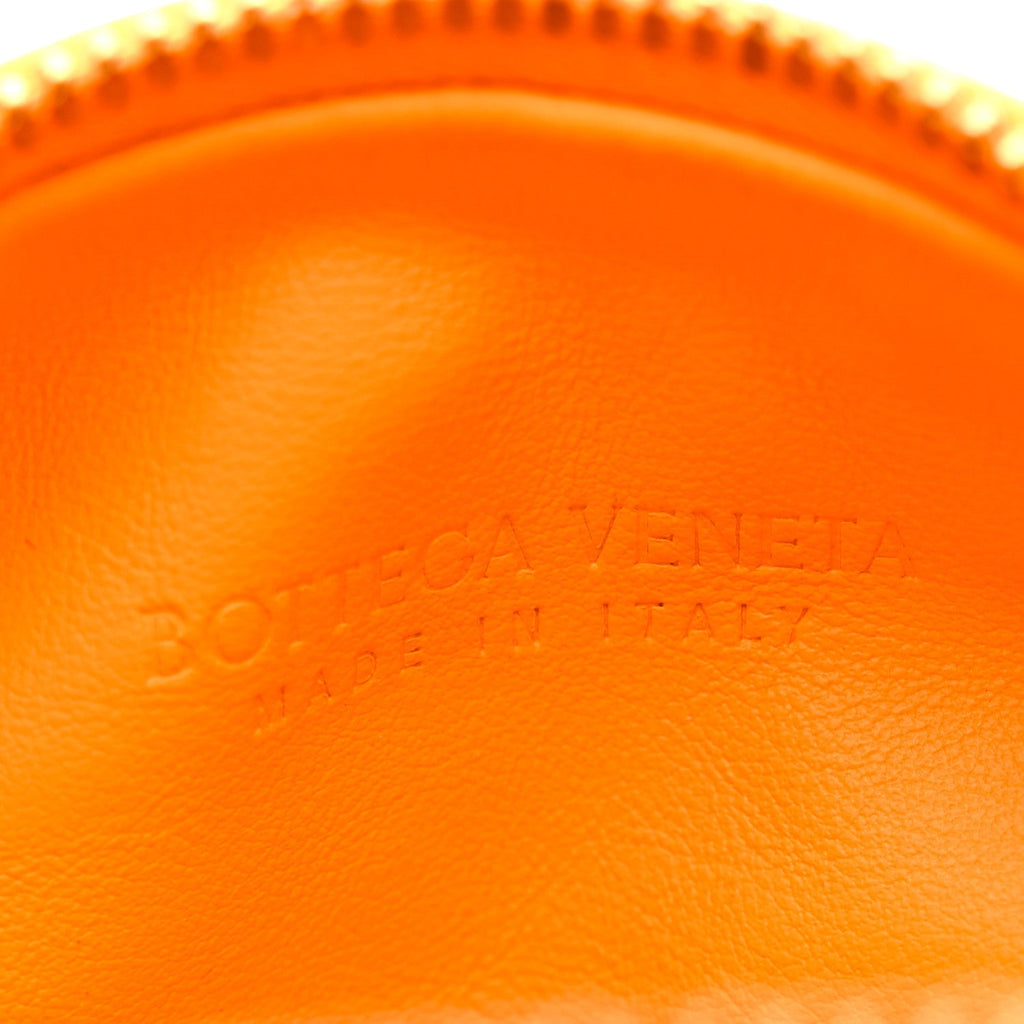 Nappa Intrecciato Mini Jodie Tangerine
