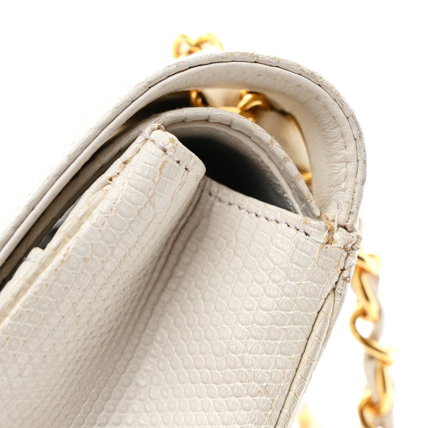 Lizard Small Double Flap White