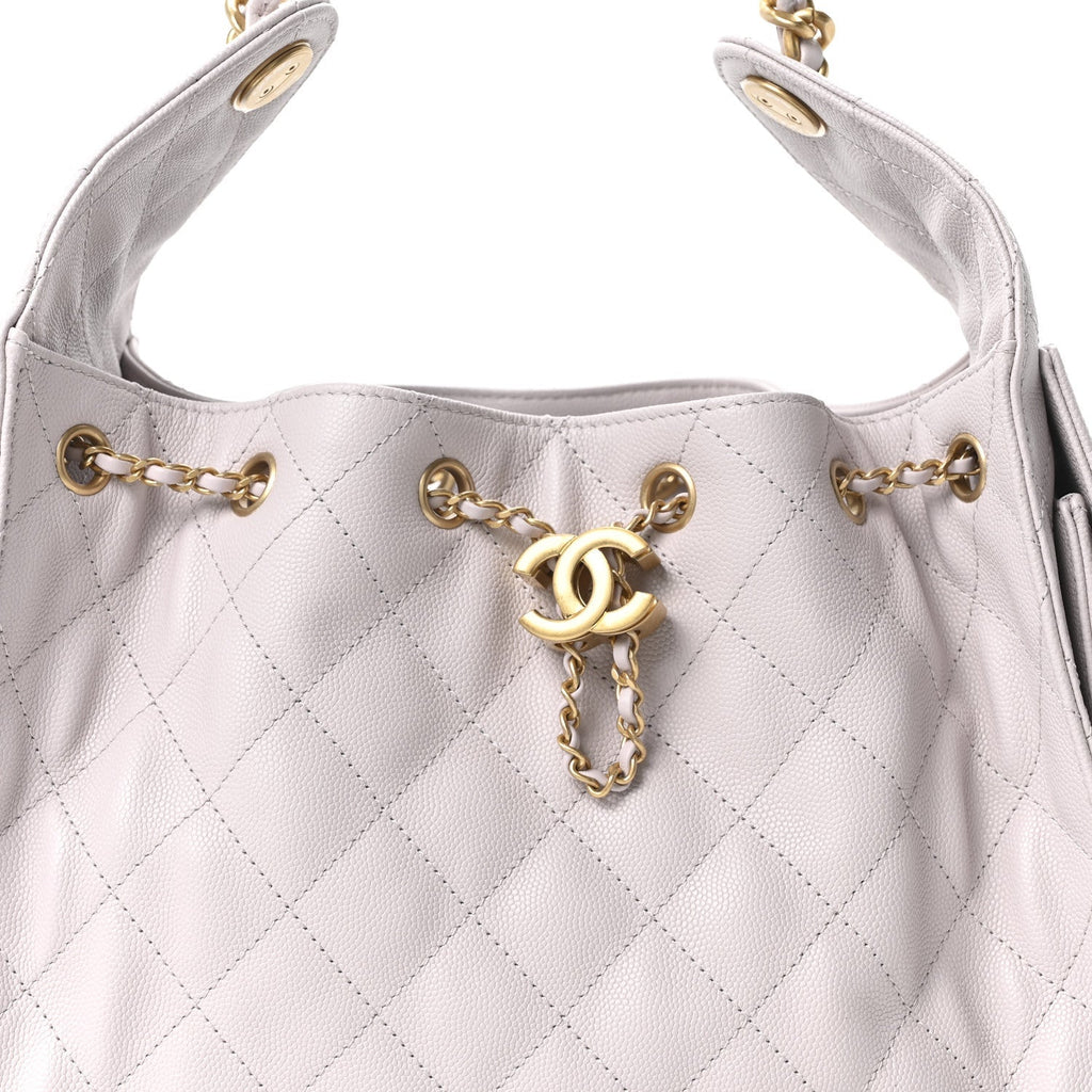 Caviar Quilted Small Chanel 25 Handbag Lilas Lilac