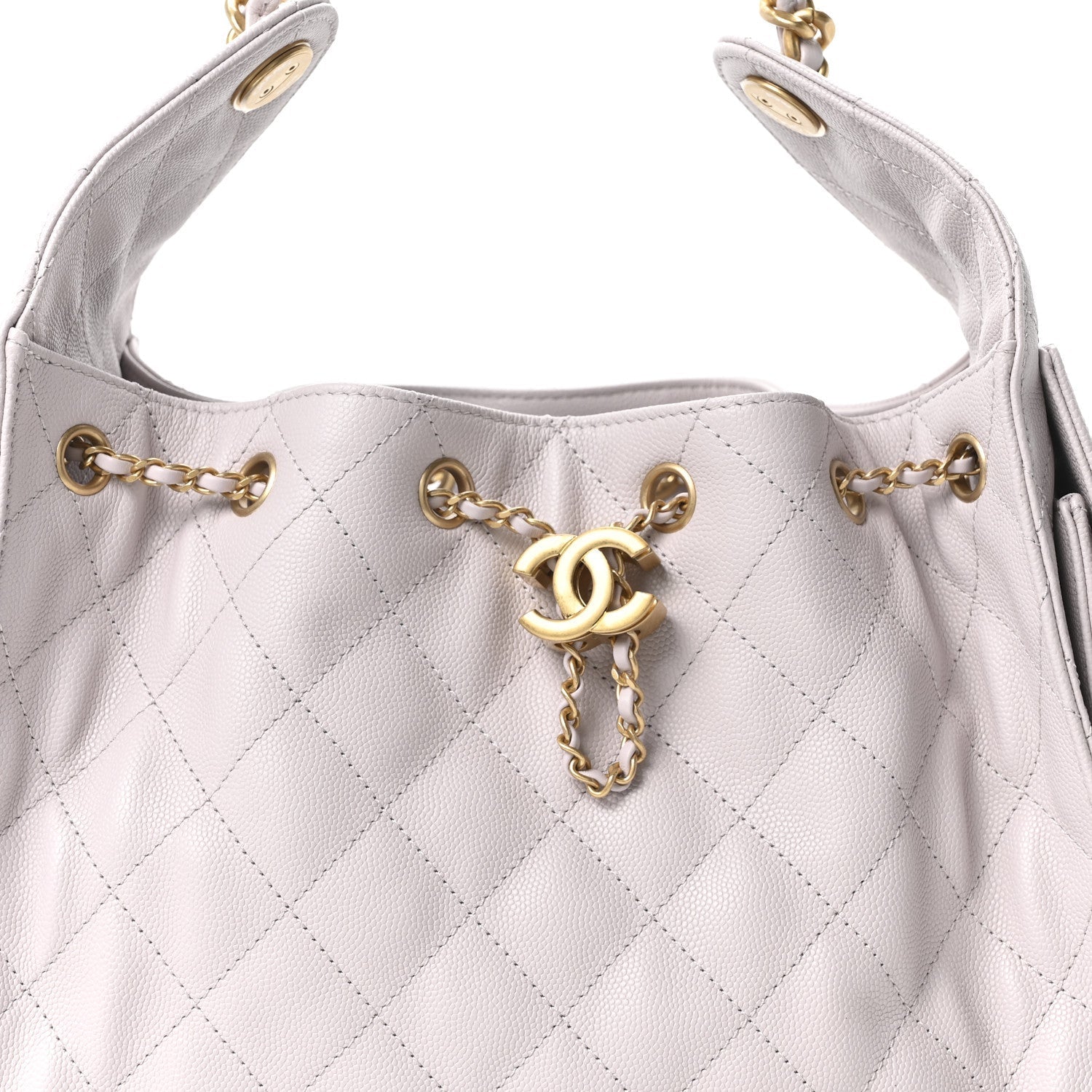Caviar Quilted Small Chanel 25 Handbag Lilas Lilac