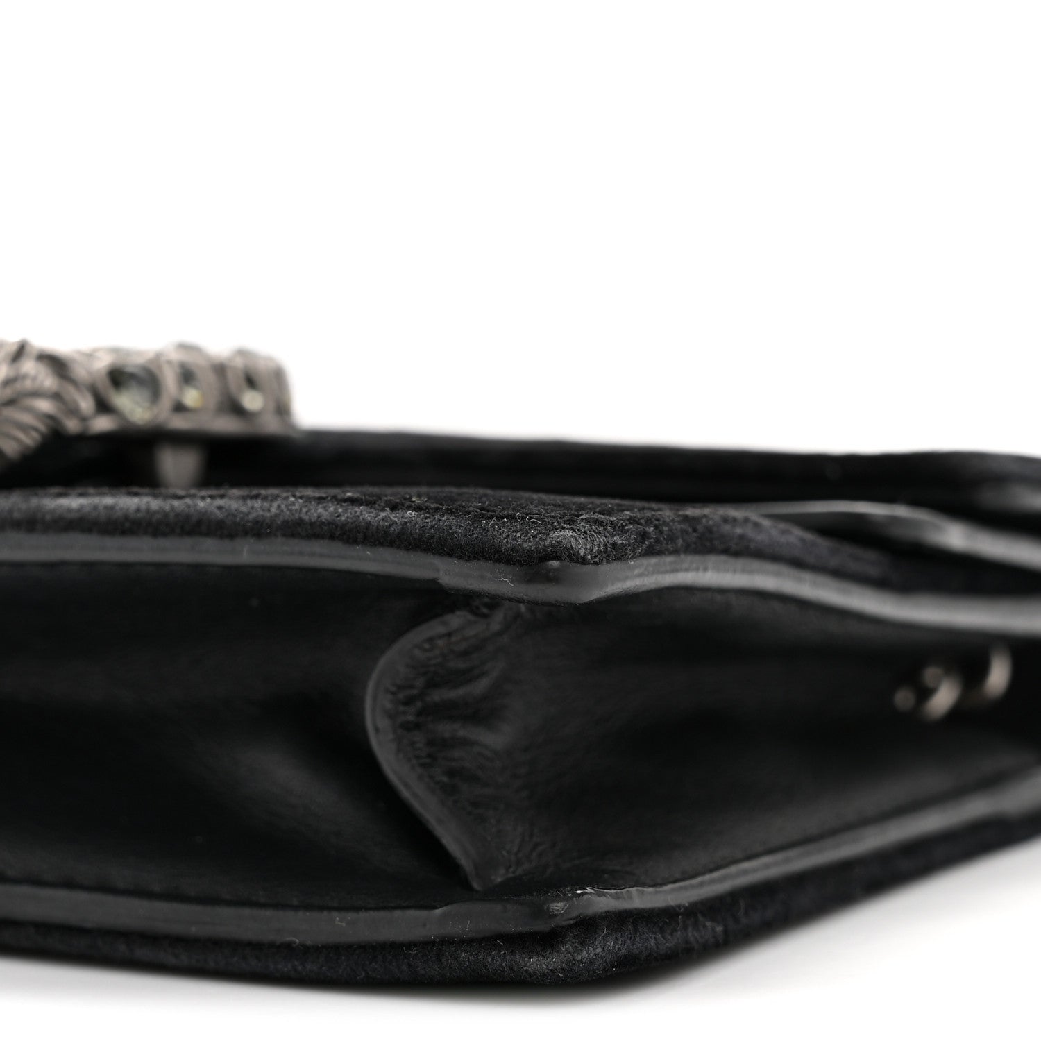 Velvet Super Mini Dionysus Shoulder Bag Black