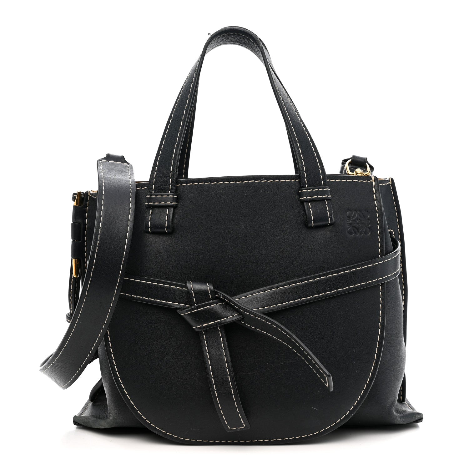 Calfskin Gate Tote Midnight Blue