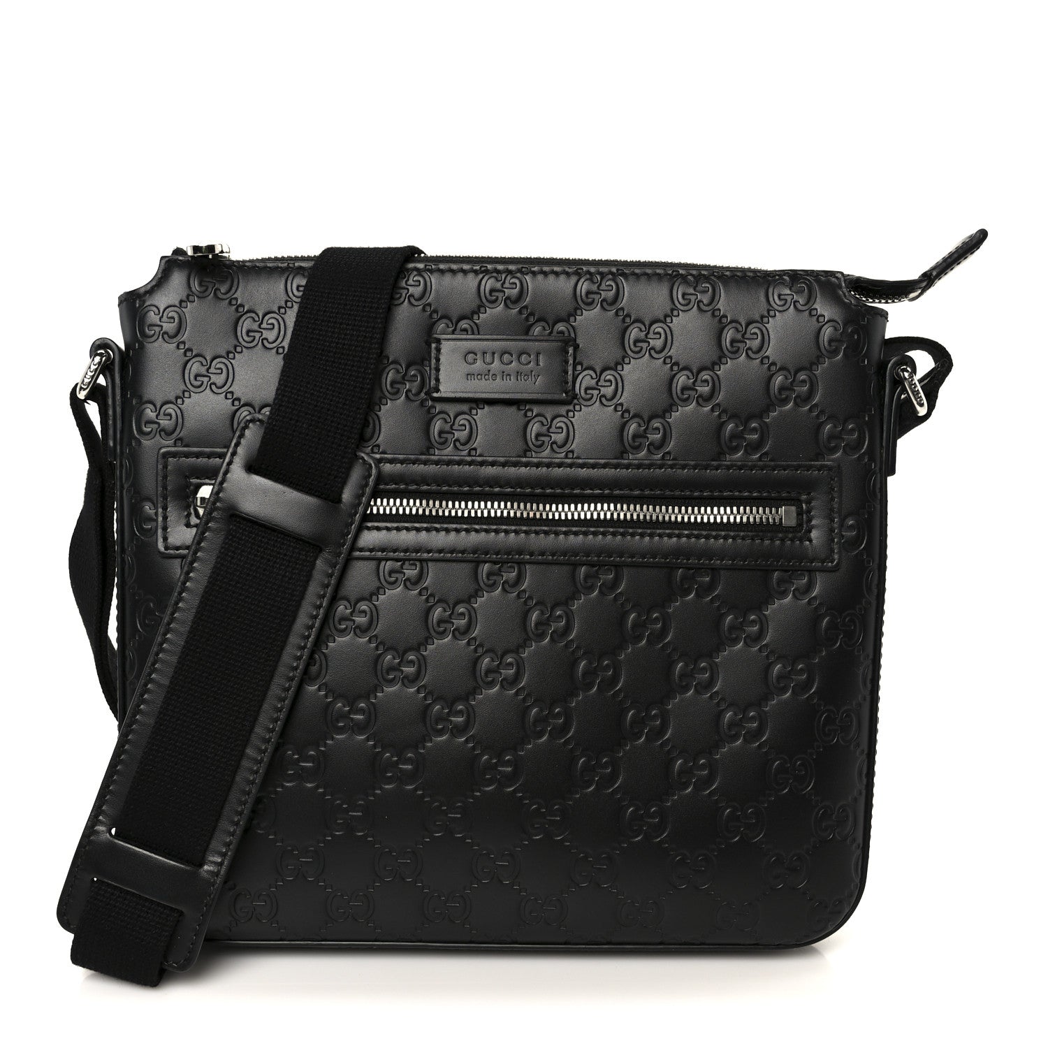 Guccissima Signature Small Messenger Bag Black