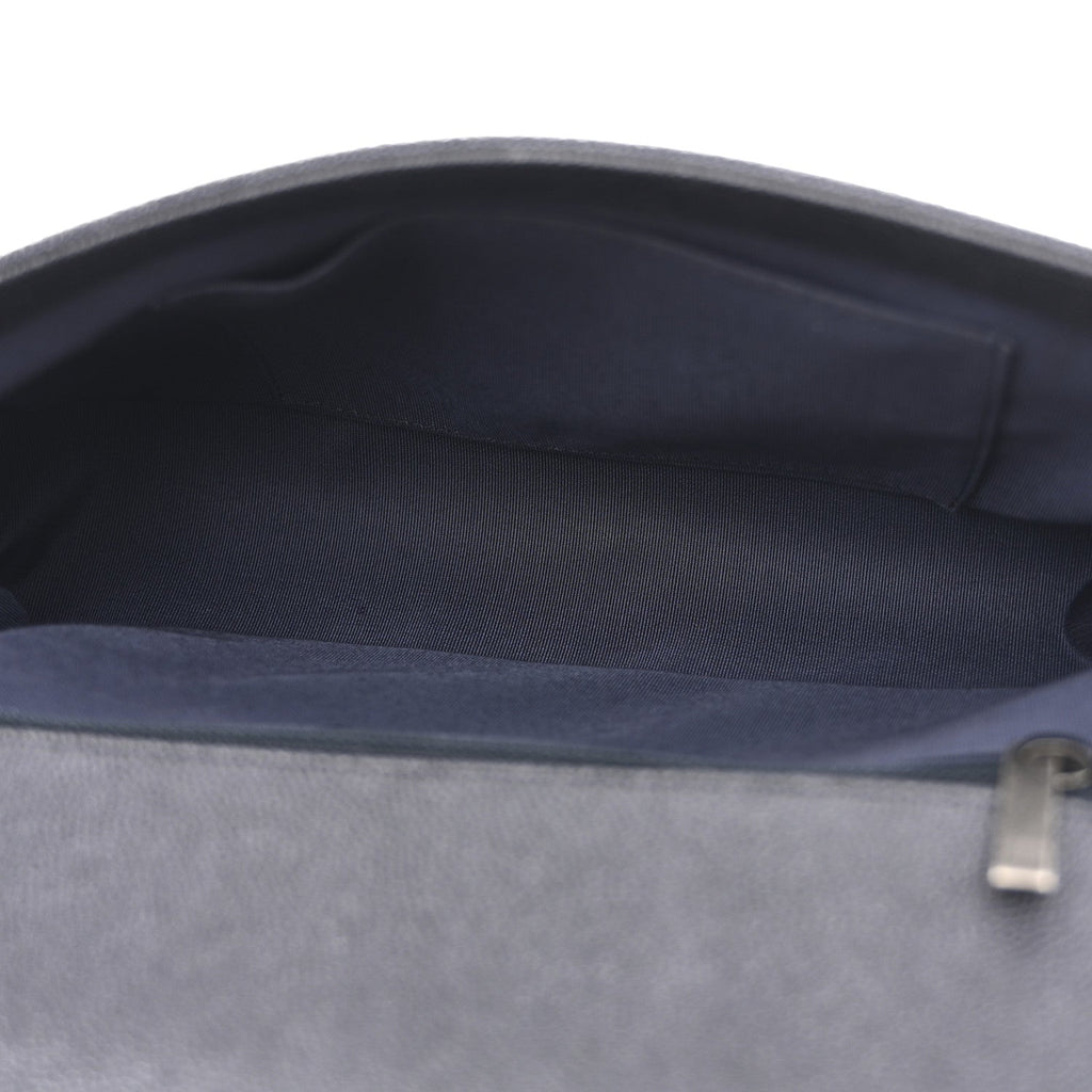 Caviar Chevron Quilted New Medium Boy Flap Dark Navy Blue