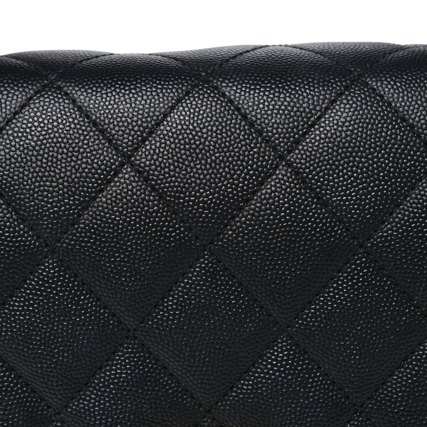 Caviar Quilted Large Business Affinity Flap Black
