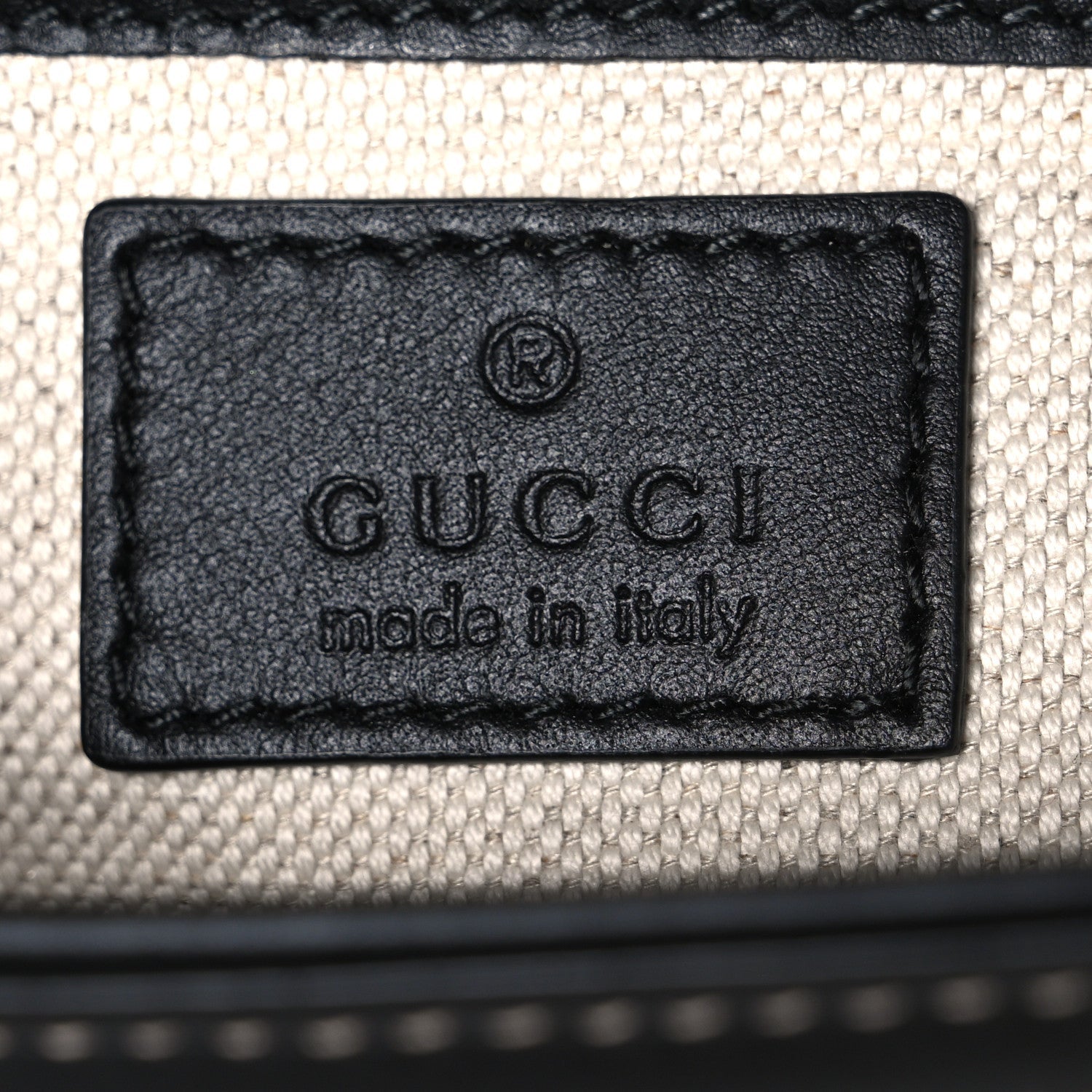 GG Supreme Monogram Horsebit 1955 Soft Small Shoulder Bag Beige Black