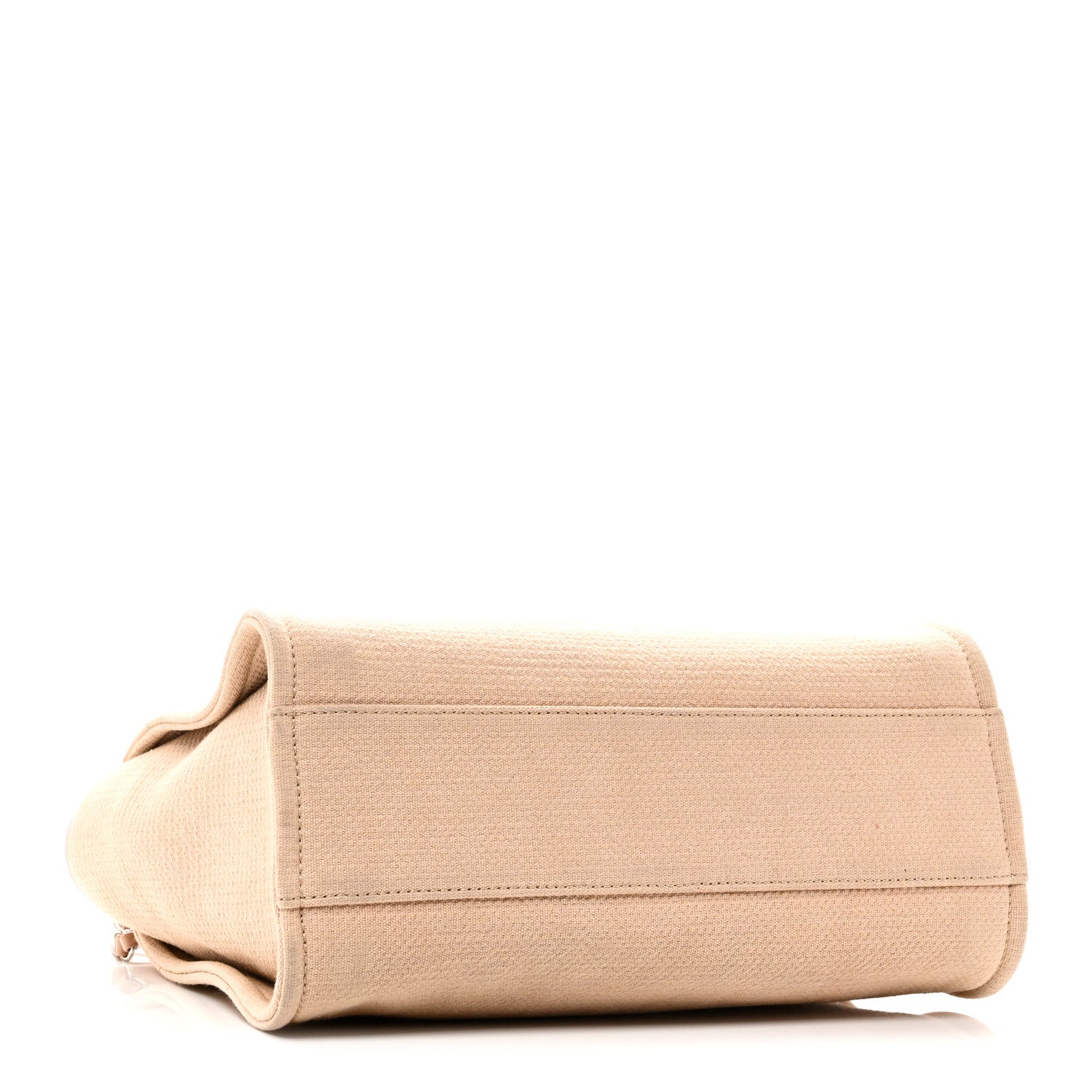 Mixed Fibers Small Deauville Tote Beige