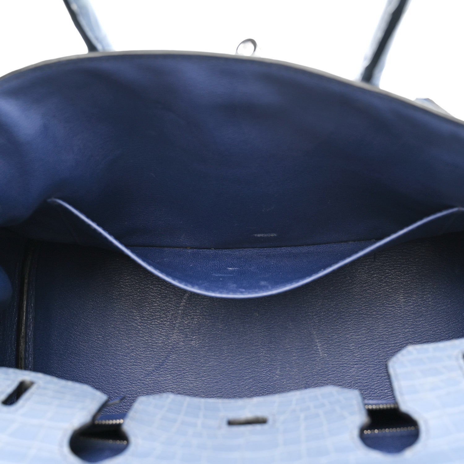 Matte Porosus Crocodile Birkin 30 Bleu Brighton