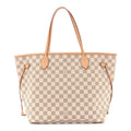 Damier Azur Neo Neverfull MM Rose Ballerine