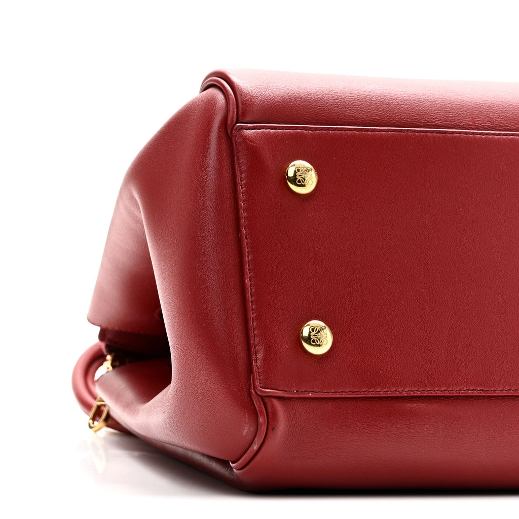 Supple Calfskin Medium Madrid Bag Dark Burgundy