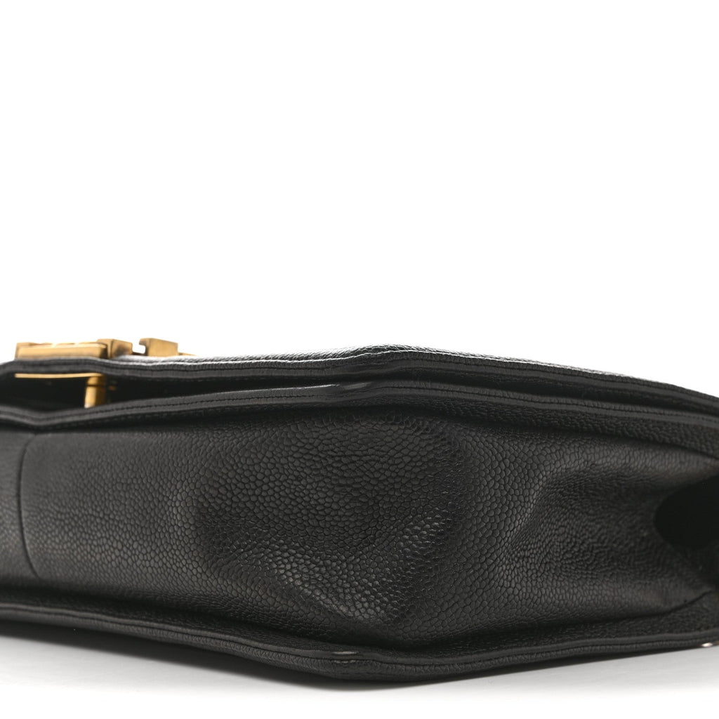 Caviar Quilted New Medium Boy Flap Black