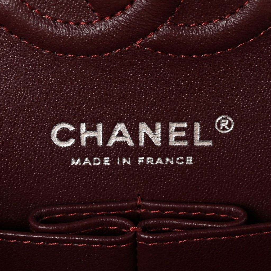 Lambskin Quilted Small Double Flap Black