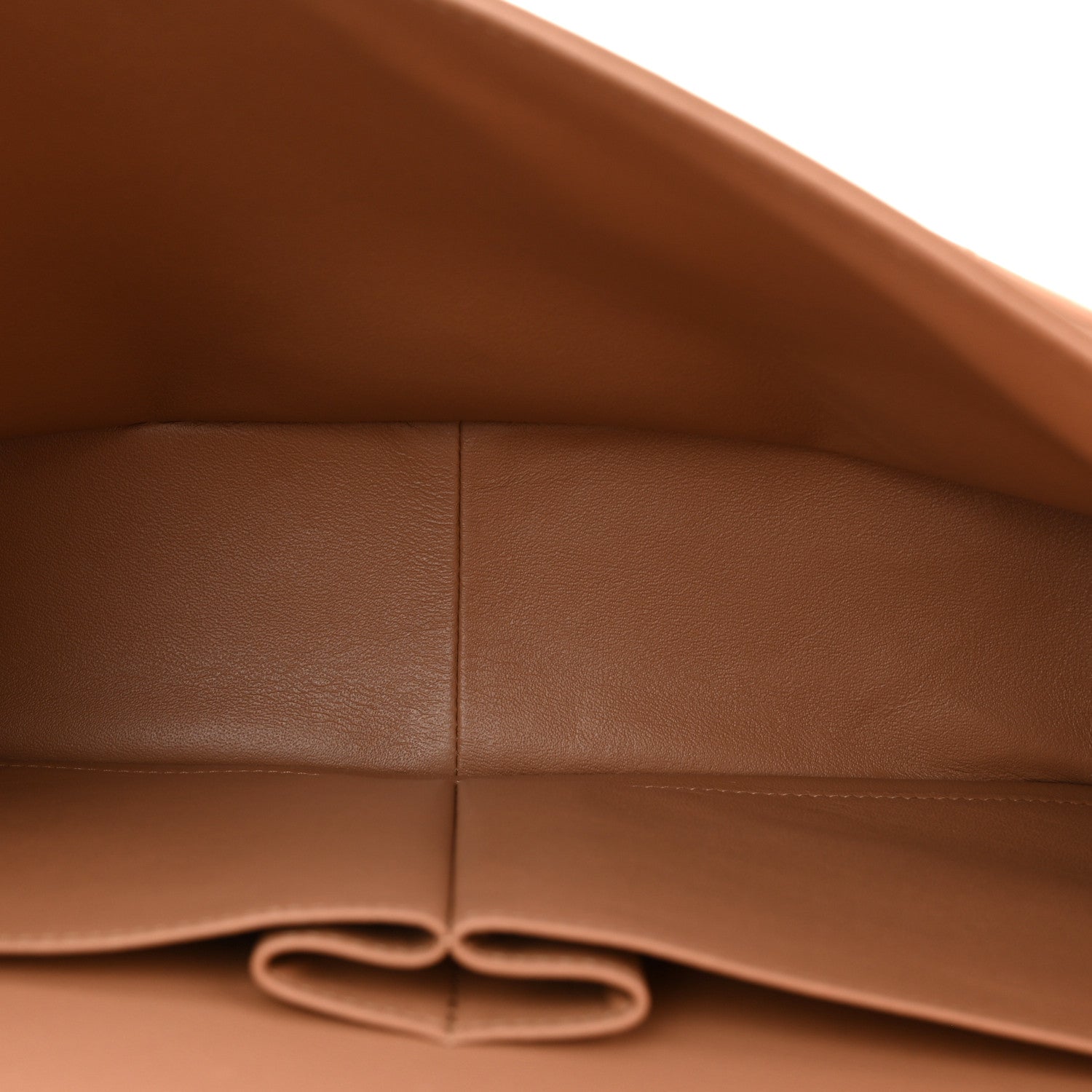 Patent Quilted Jumbo Double Flap Light Brown