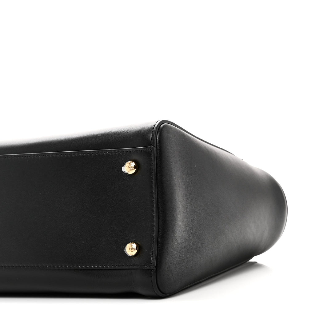 Calfskin Archetype Small Shopping Tote Black