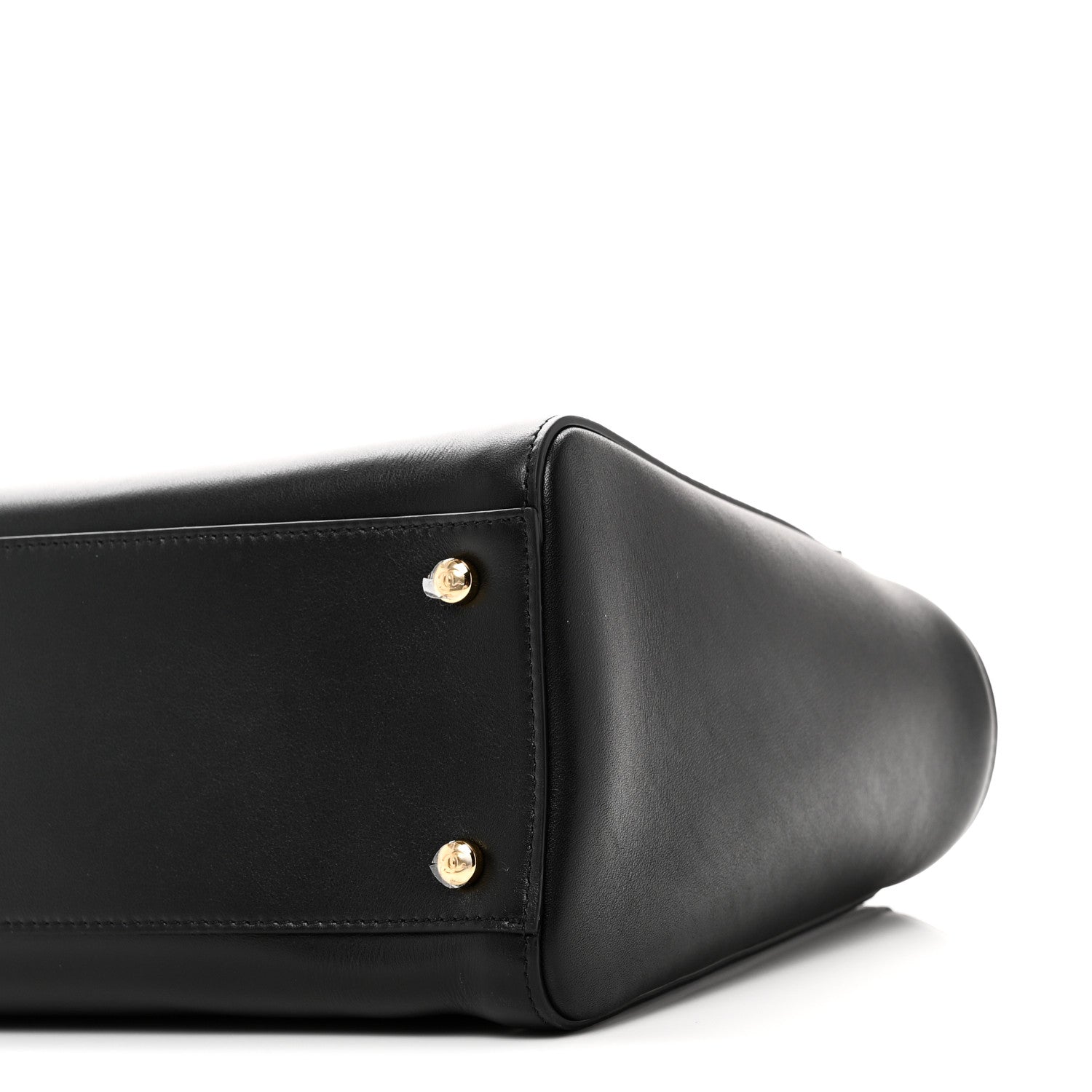 Calfskin Archetype Small Shopping Tote Black