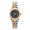 Stainless Steel 18K Yellow Gold 26mm Oyster Perpetual Datejust Watch Black 69173