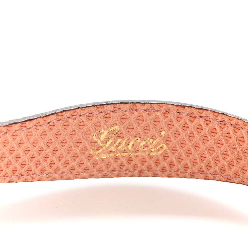 Metallic Monogram Lizard Jackie O Hobo Pink