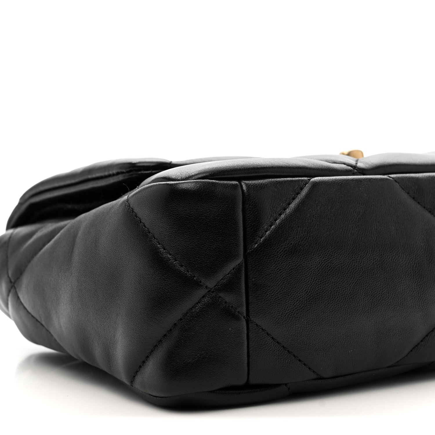 Lambskin Quilted Medium Chanel 19 Flap Black