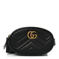Calfskin Matelasse GG Marmont Belt Bag 85 34 Black