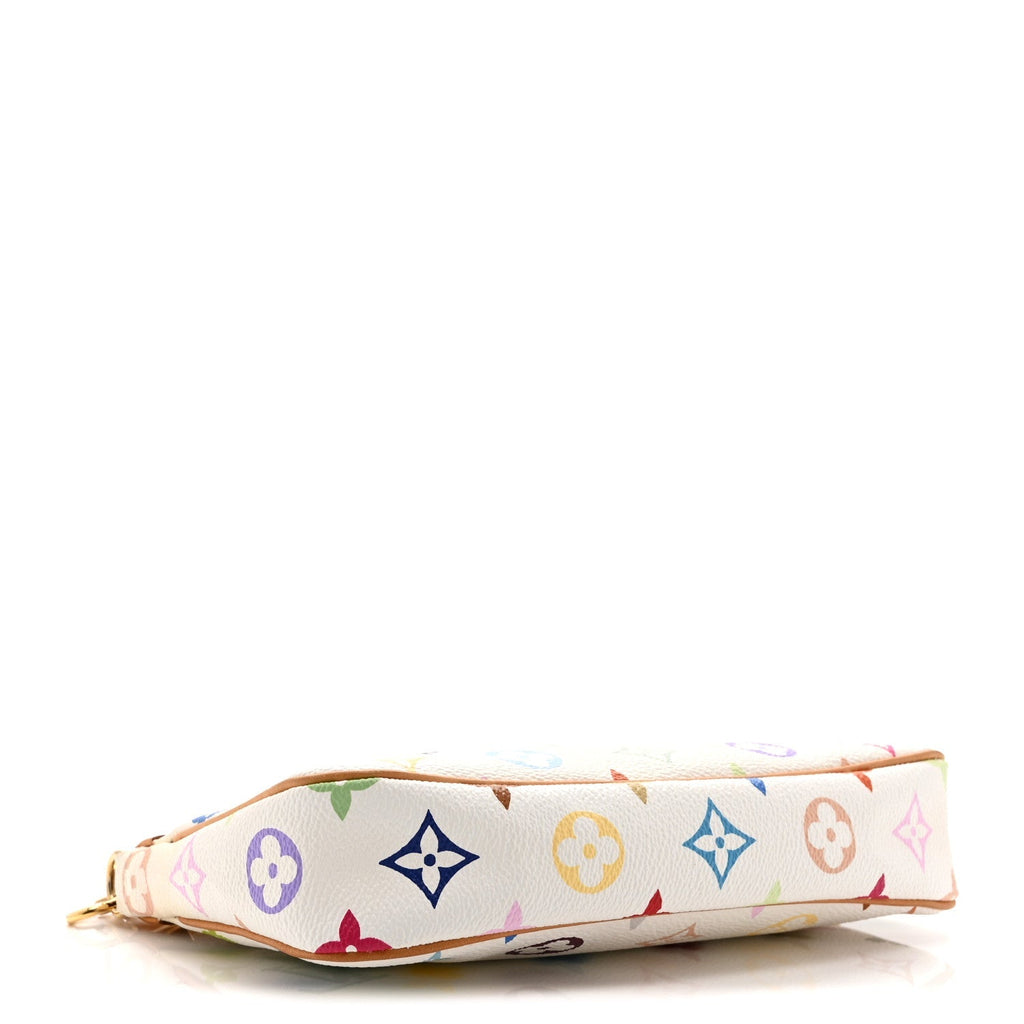 Monogram Multicolor Pochette Accessories White