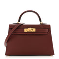 Madame Calfskin Mini Kelly Sellier 20 Rouge H