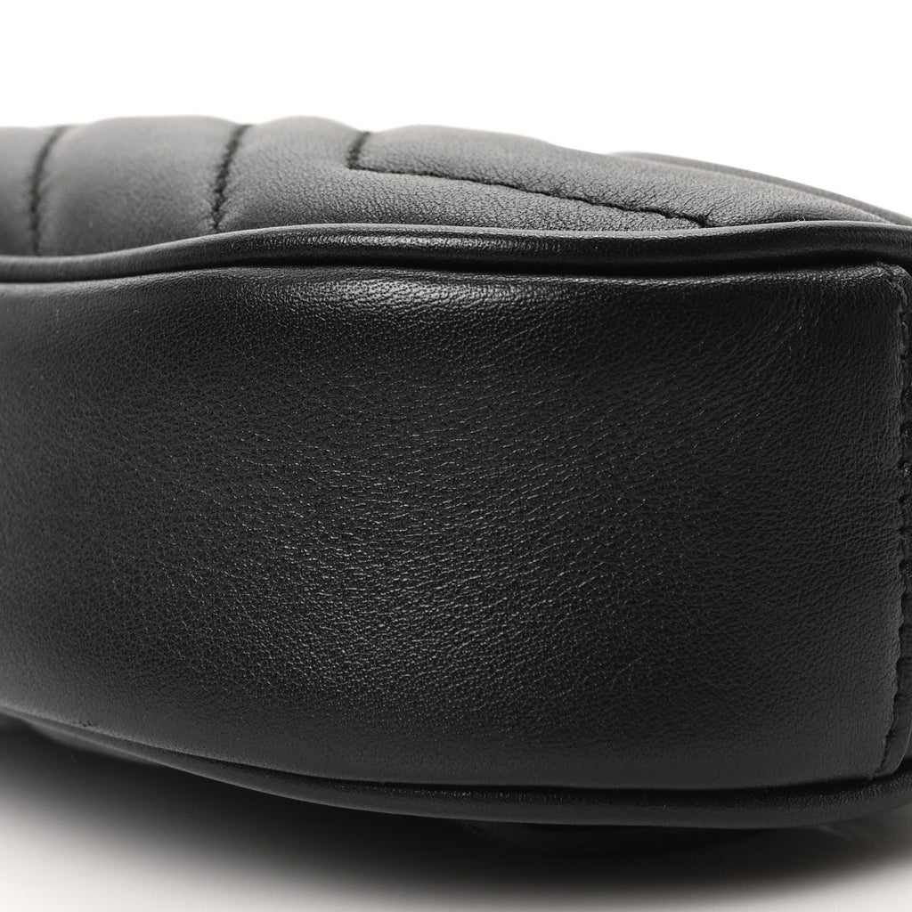 Calfskin Matelasse GG Marmont Belt Bag 95 38 Black