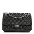 Aged Calfskin Quilted 2.55 Reissue 226 Flap Black