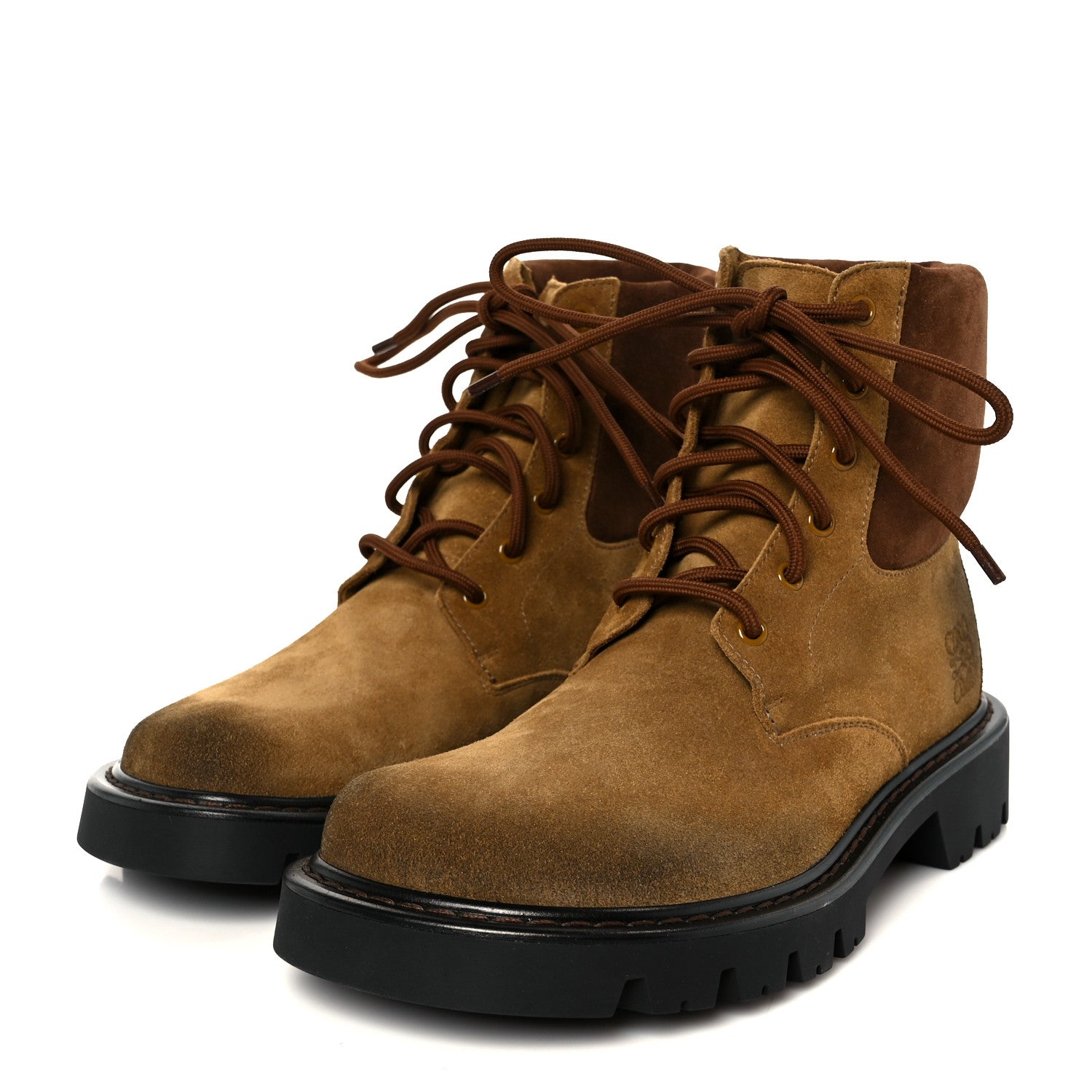 Suede Mens Sierra Combat Boots 41 Tobacco Brown