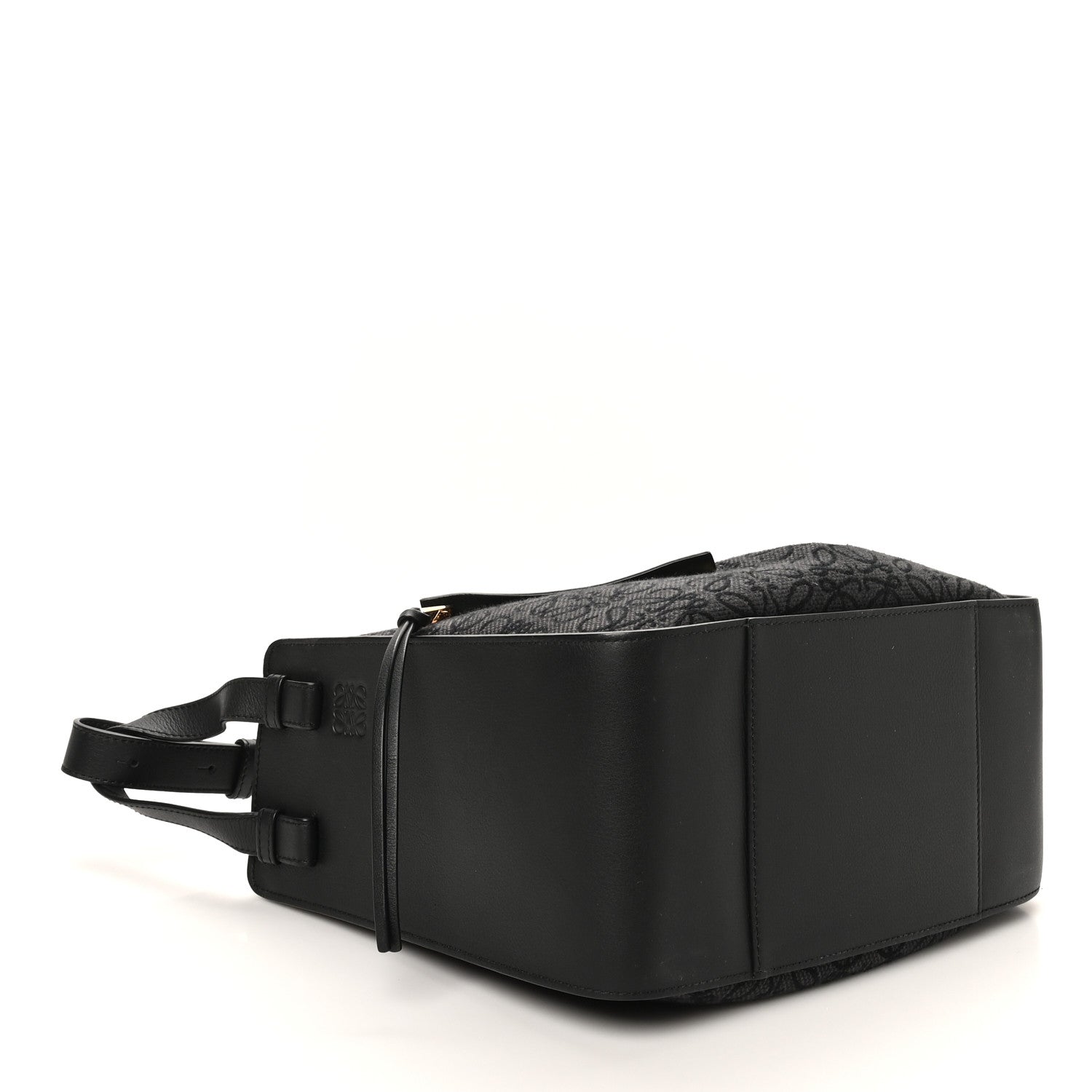 Jacquard Anagram Calfskin Small Hammock Shoulder Bag Black Charcoal