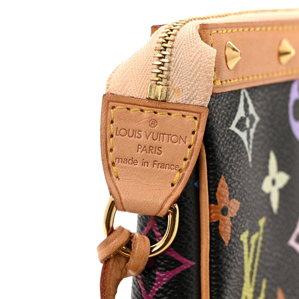 Monogram Multicolor Pochette Accessories Black