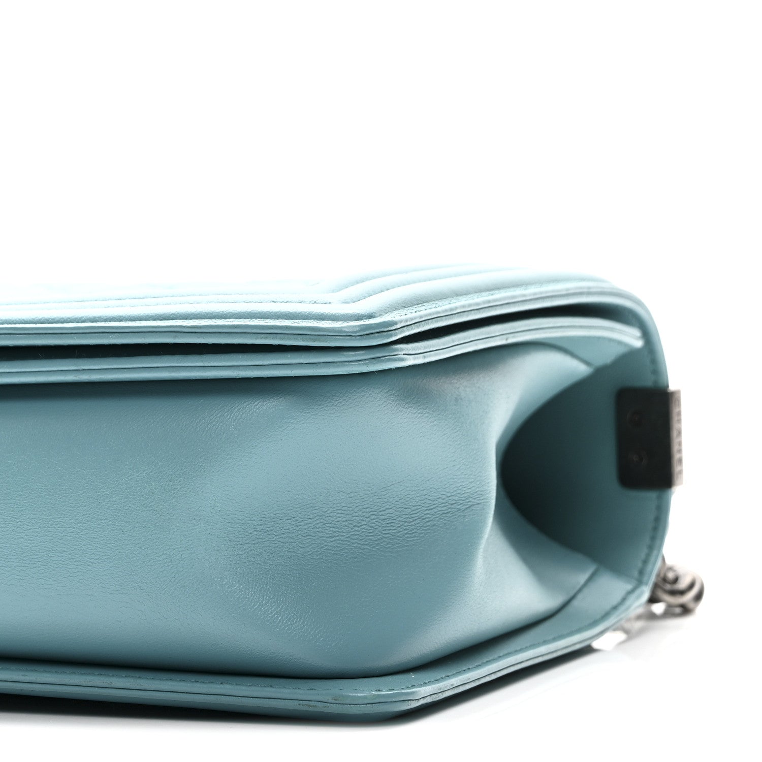 Calfskin Quilted New Medium Boy Flap Blue