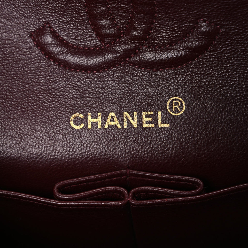 Lambskin Quilted Small Double Flap Black
