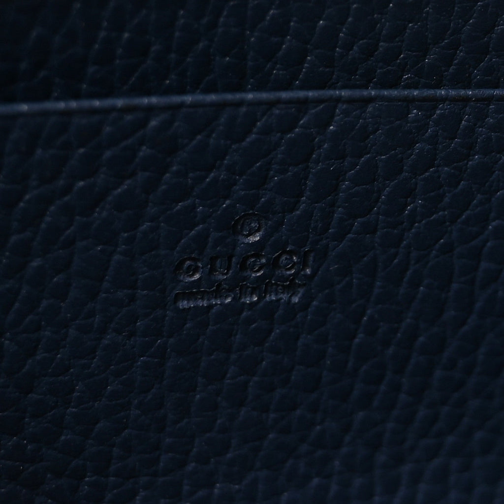 Dollar Calfskin Crystal Mini Dionysus Chain Wallet Blue Agata Black Diamond