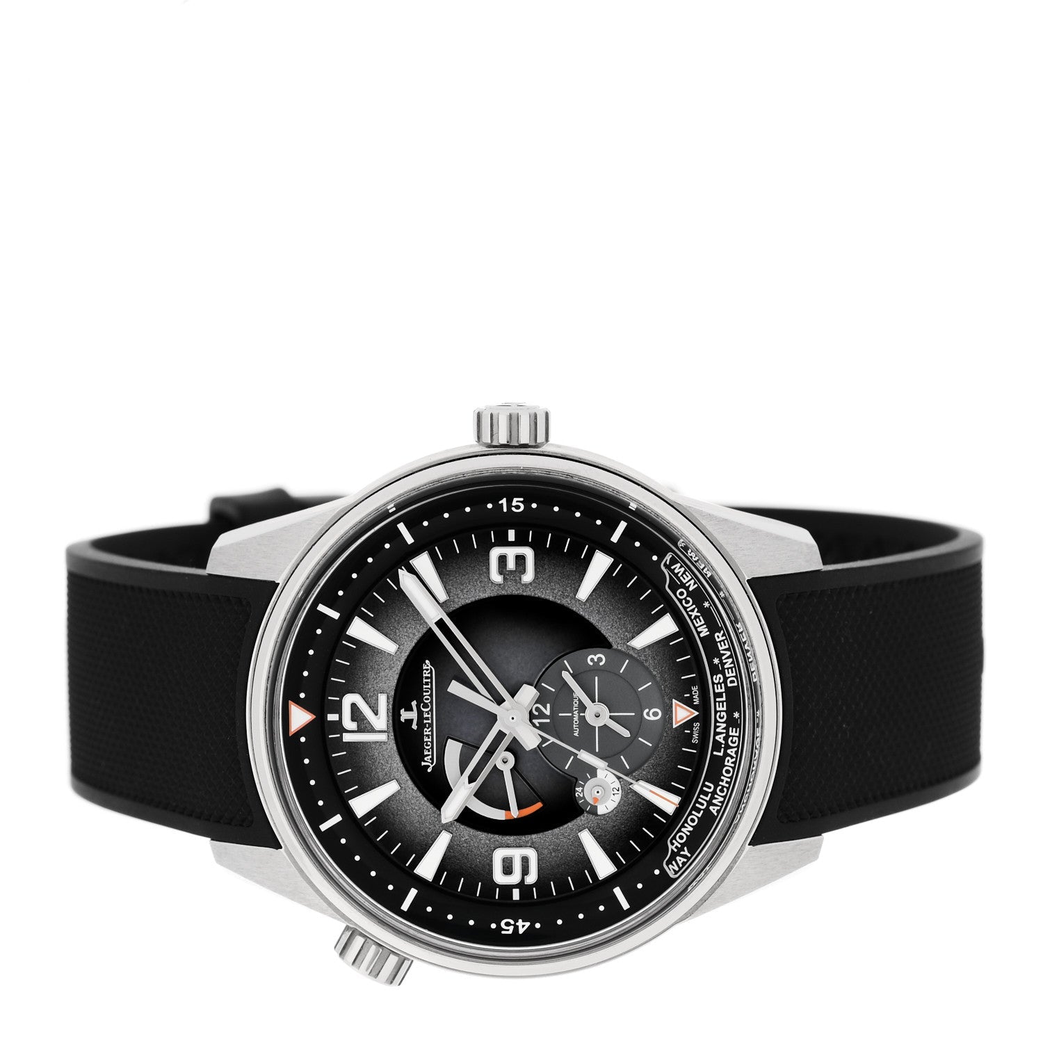 Stainless Steel Rubber 42mm Polaris Automatic Watch Grey Q9078640