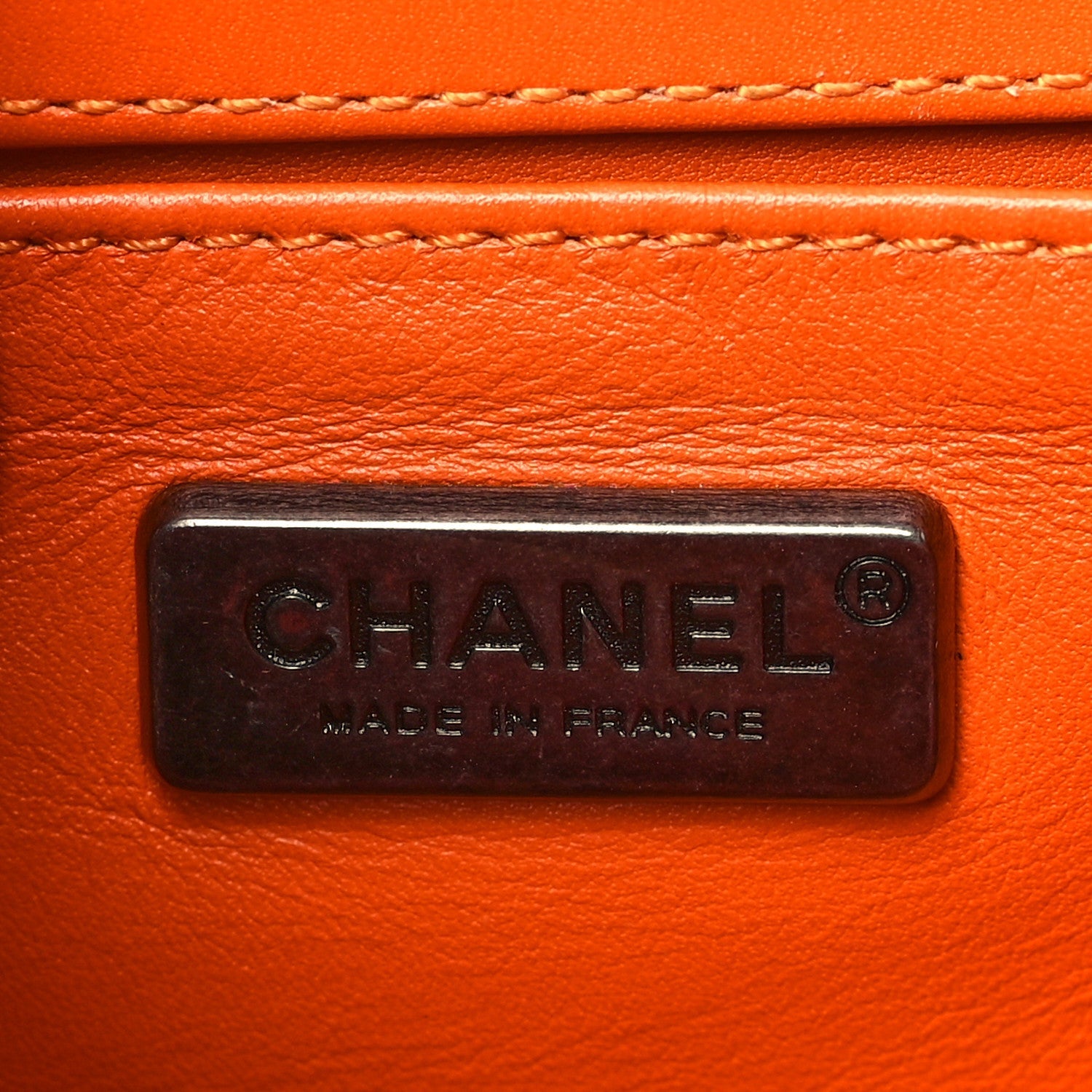 Snakeskin Small Boy Flap Orange