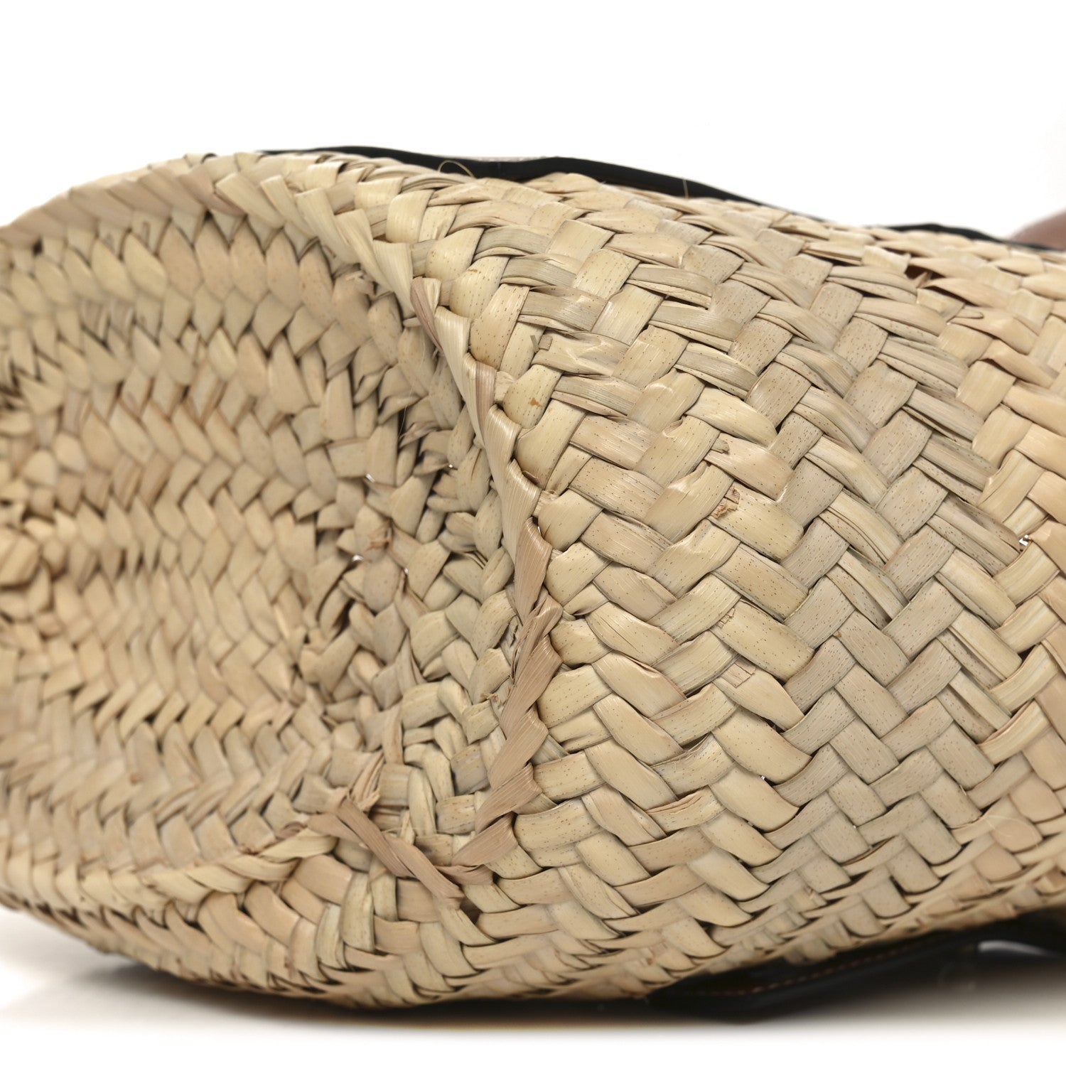 Raffia Small Basket Tote Bag Natural Tan