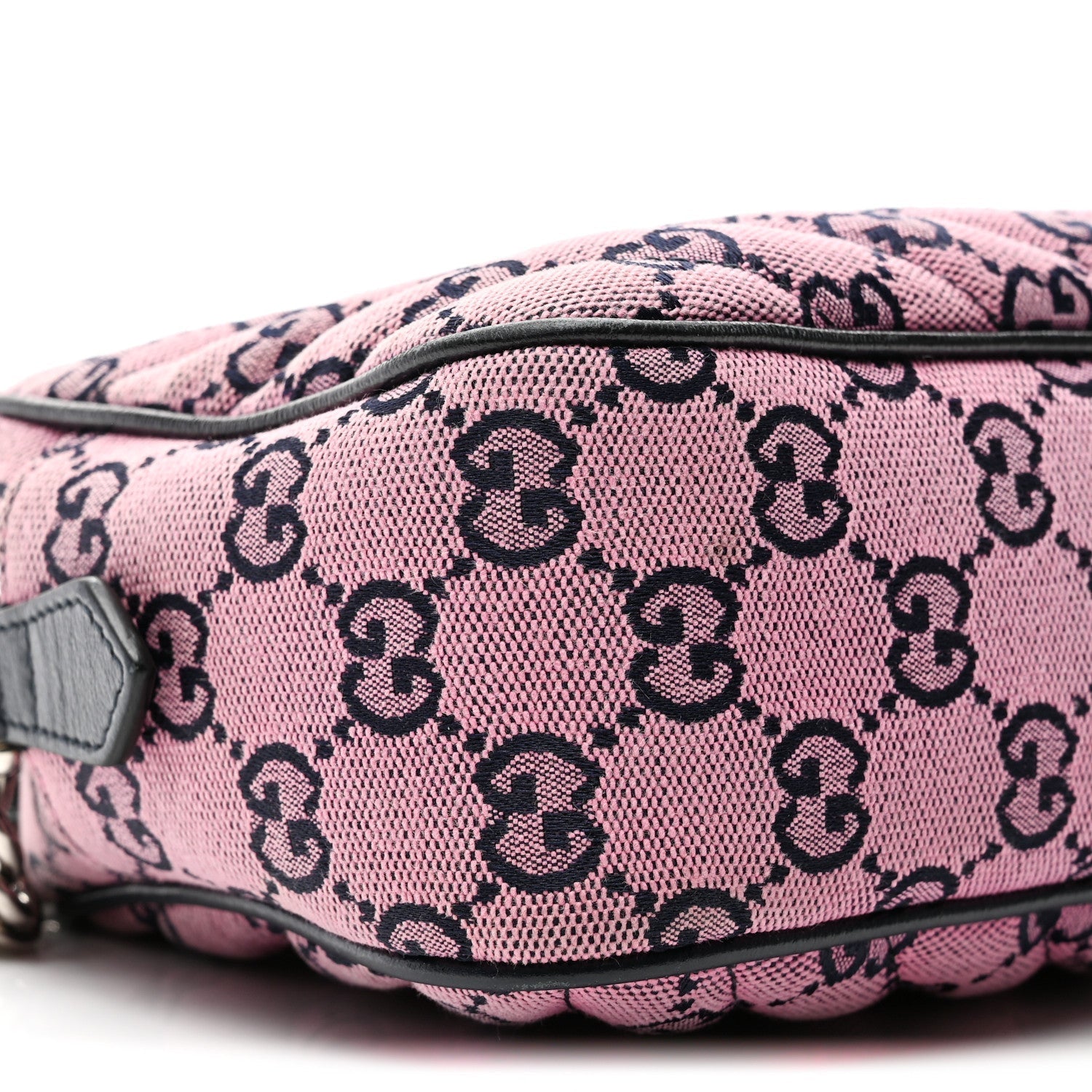 Monogram Multicolor Matelasse Diagonal Small GG Marmont Chain Shoulder Bag Pink Blue