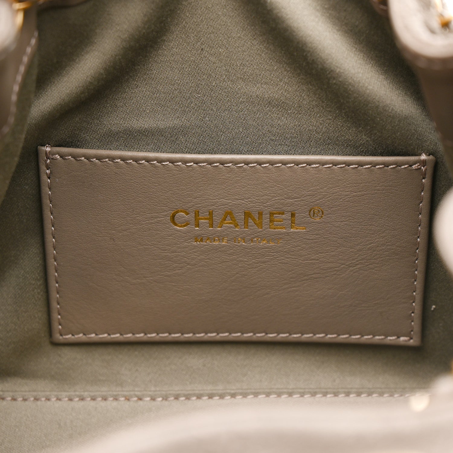 Suede Quilted Mini Chanel 25 Handbag Dark Grey