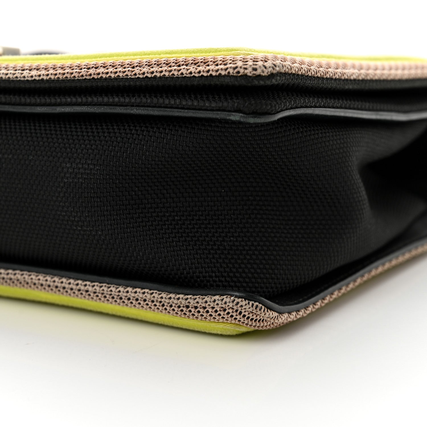 Canvas Quilted New Medium Fluo Boy Flap Black Grey Yellow