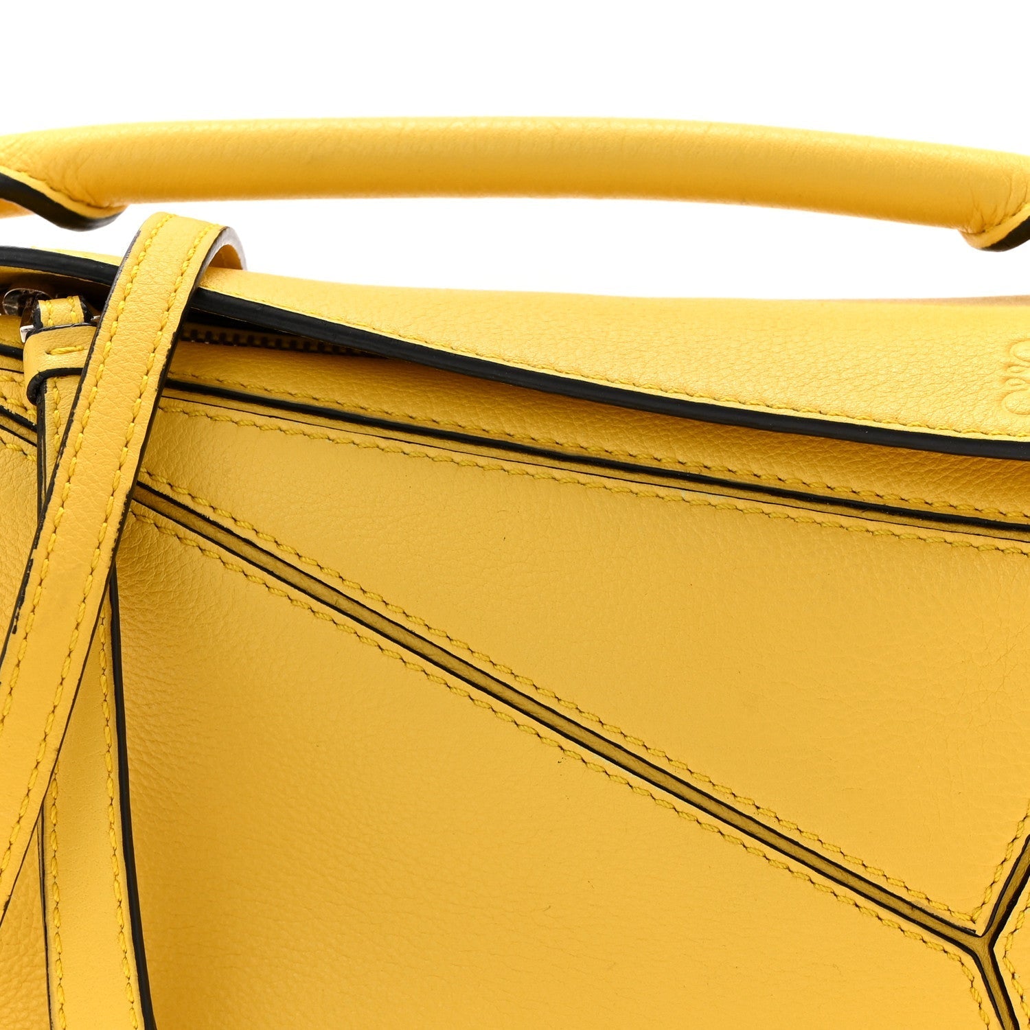 Calfskin Mini Puzzle Bag Yellow