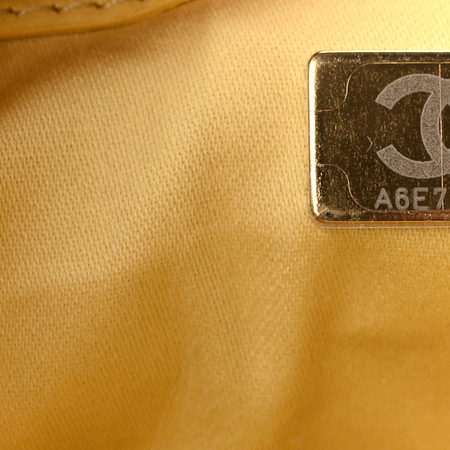 Suede Quilted Mini Chanel 25 Handbag Yellow